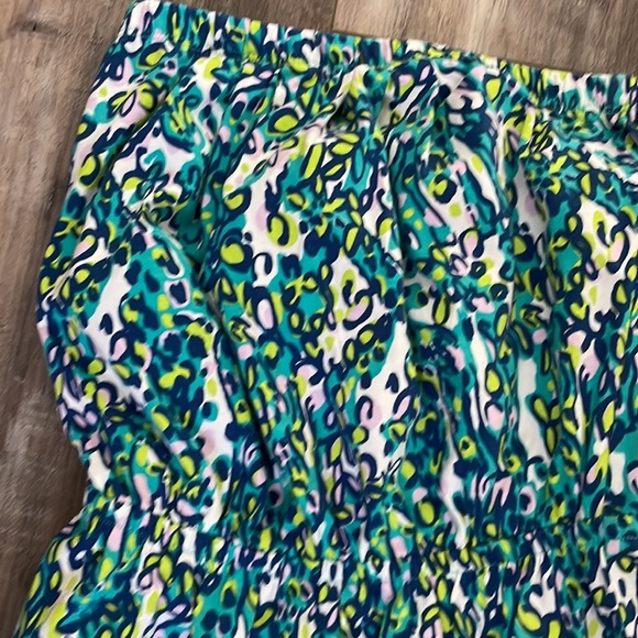 Lilly Pulitzer Windsor Sea Blue It’s a Stretch Strapless Cotton Jersey Dress - Picture 7 of 7